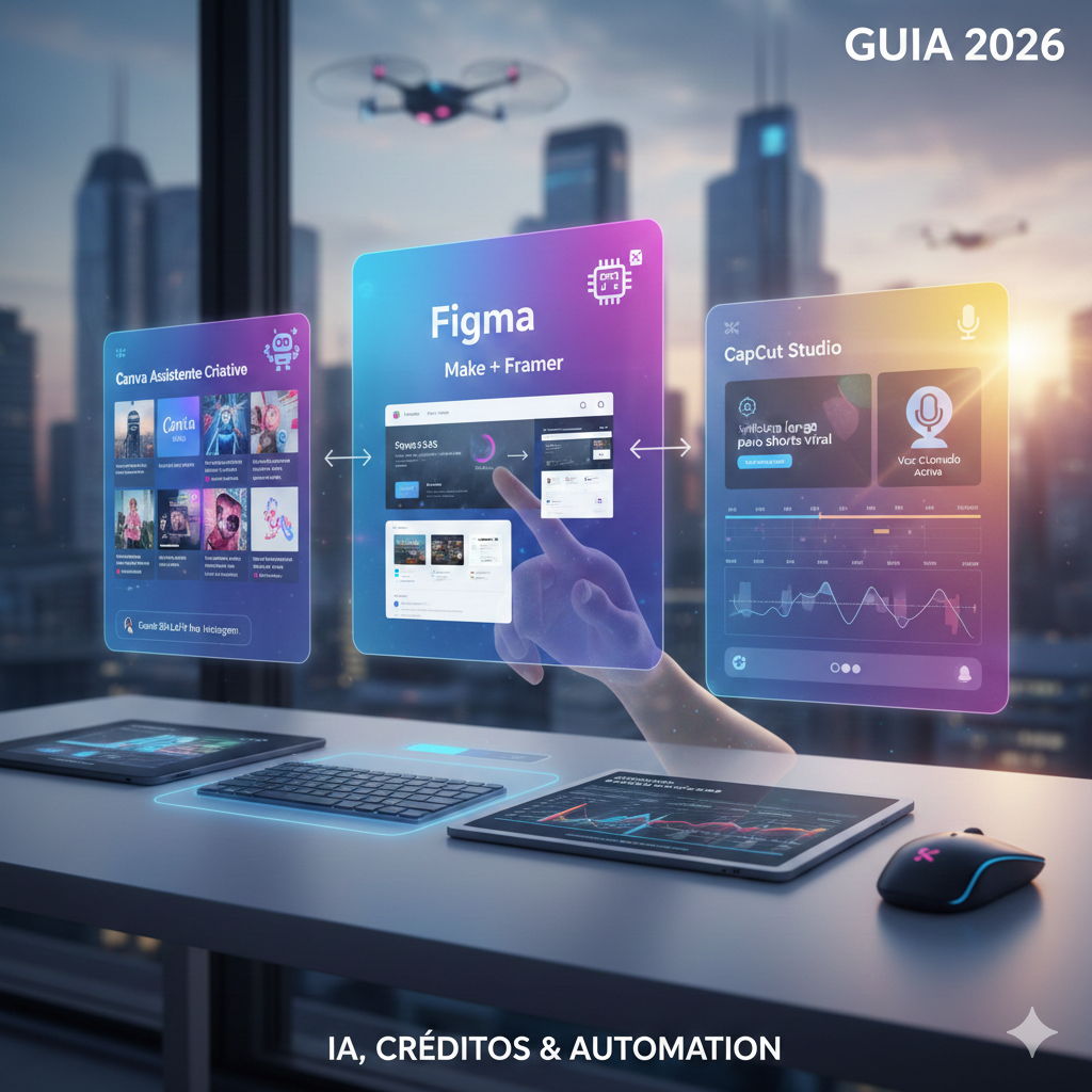Ferramentas de Edição Rápida Canva, Figma e Vídeo — O Guia Definitivo para 2026