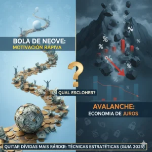 Quitar dívidas mais rápido técnicas “bola de neve” e “avalanche” (Guia Prático 2025)