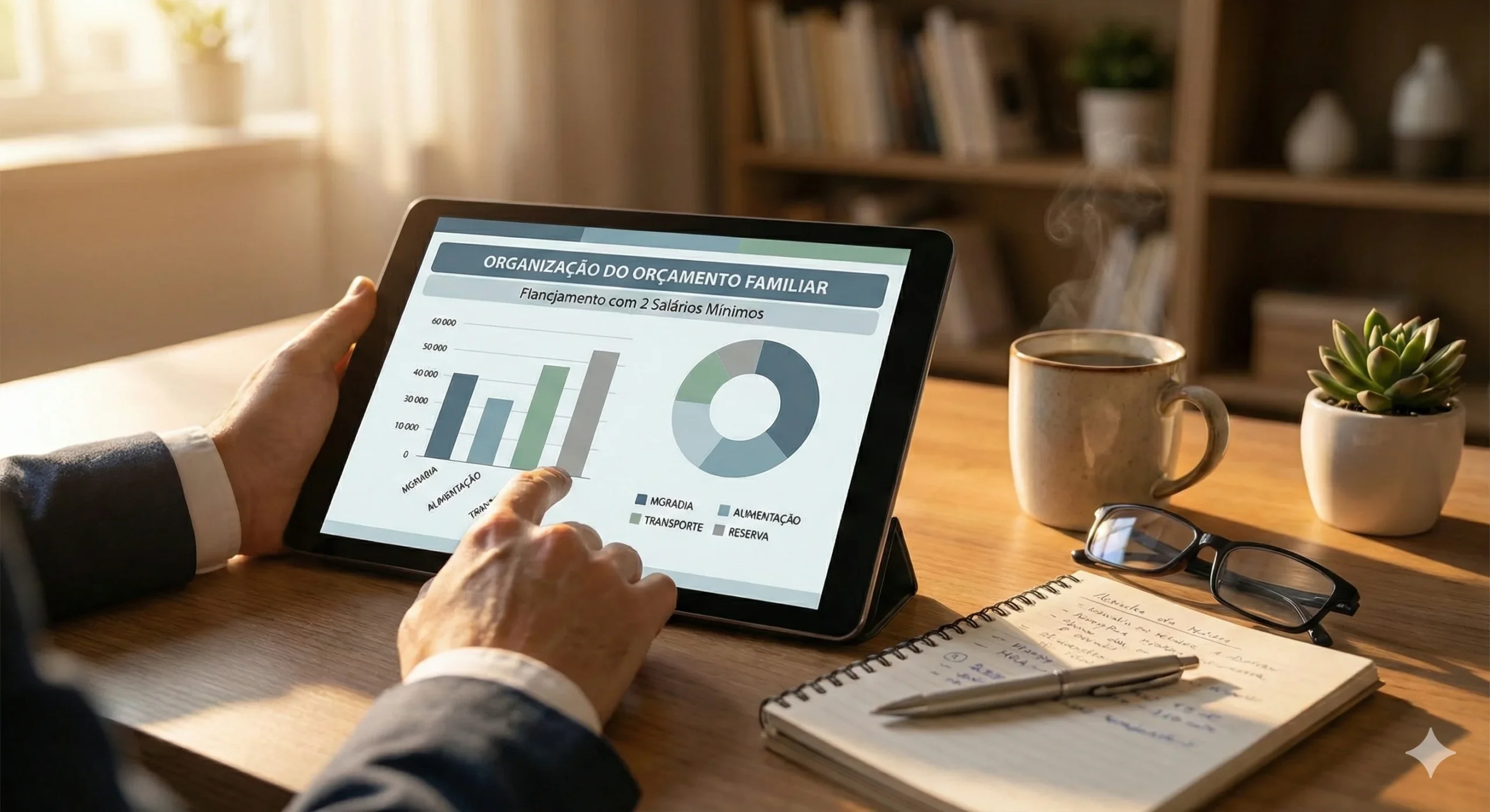 Como Organizar o Orçamento Familiar com 2 Salários Mínimos em 2026 (Passo a Passo)